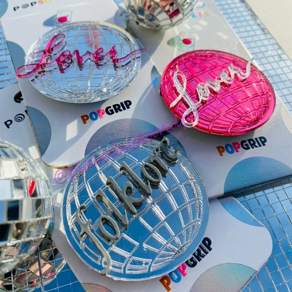 🪩🪩Mirrorball Swiftie Eras Phone Grips! 🪩🪩